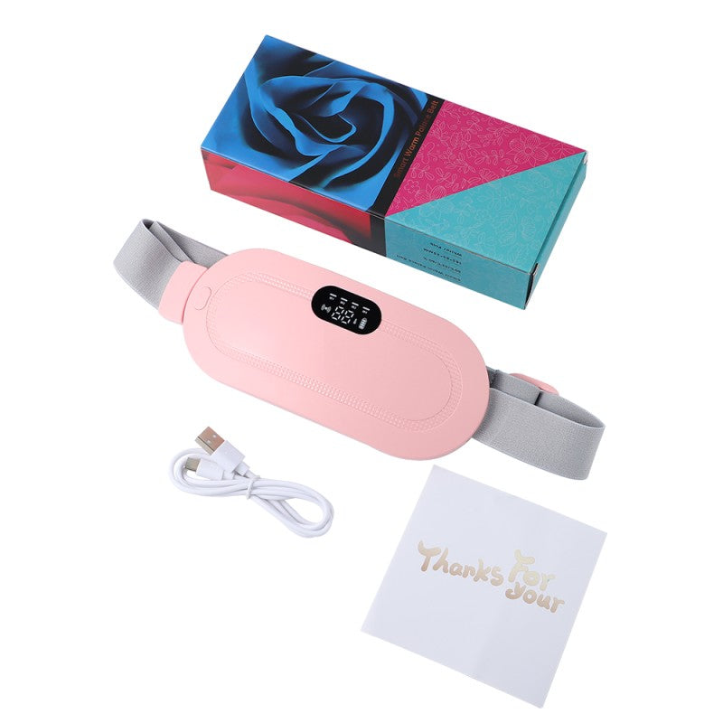 Smart Electric Heating Cramp Belt for Women – Period & Back Pain Relief with Digital Display