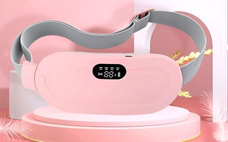 Smart Electric Heating Cramp Belt for Women – Period & Back Pain Relief with Digital Display